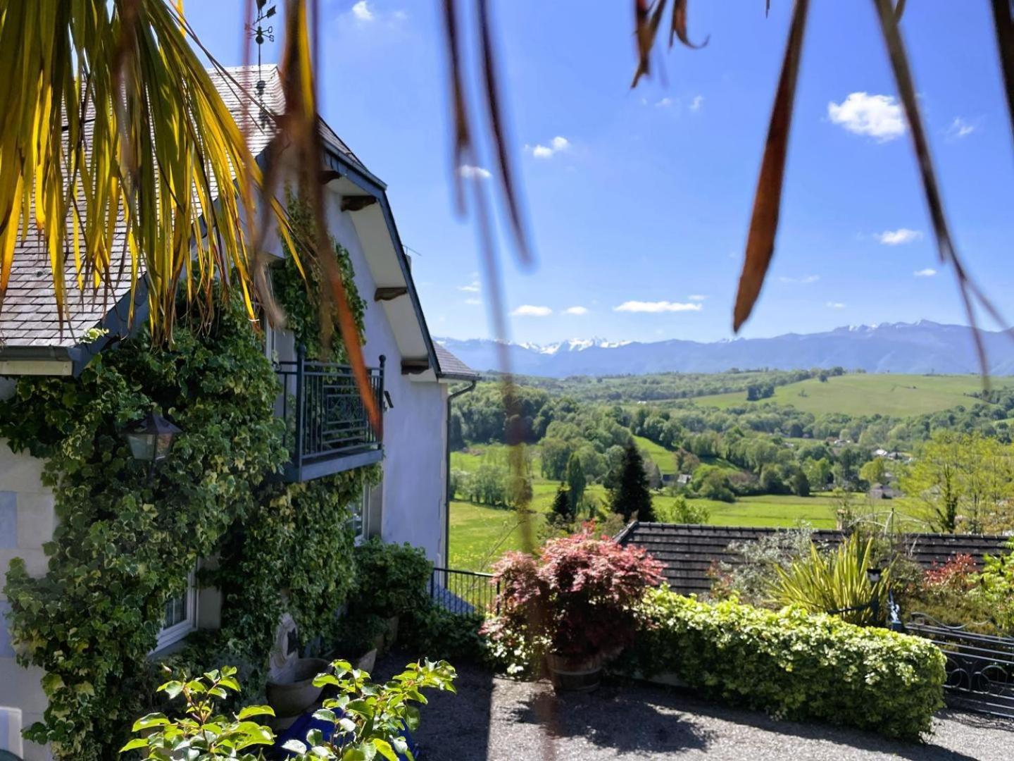 Les Gites De La Maison Bleue D'Estialescq ภายนอก รูปภาพ